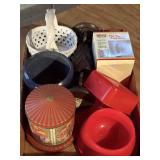 Tray Lot of Assorted Items Including Traveler