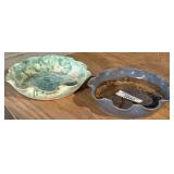 2 Decorative Stoneware Pie Plates
