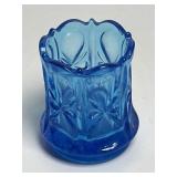 Vintage Cobalt Blue Glass Moon & Star Toothpick