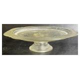 Vintage 10ï¿½ Cake Plate Footed - Madrid Indiana