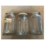 (3) Assorted Glass Jars