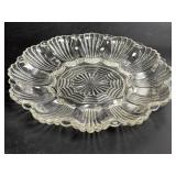 Anchor Hocking Clear Glass Scalloped Deviled Egg