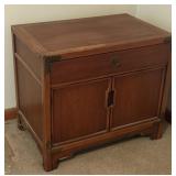 Walnut Nightstand By Drexel