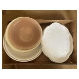 Tray Lot Consisting Of Assorted Bowls & Plates
