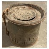 Vintage Metal Minnow Bucket