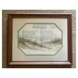 12ï¿½ x 15ï¿½ Footprints of God Picture, Famed &