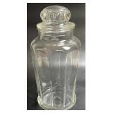 Vintage 12ï¿½ Tall Clear Glass Apothecary Candy Jar