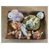Tray Lot Of Assorted Bunny/Easter Decor