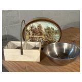 Stainless Mixing Bowl, Vintage Tin & More