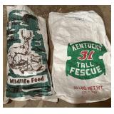 Several Assorted Feed Sacks