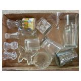 Assorted Toothpick Holders, Creamer, Cups &
