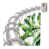 Brushed Nickel Shower Rod