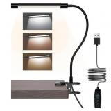 USB LED Desk Clip Lamp