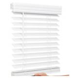 White Faux Wood Blinds