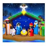 8-Ft Inflatable Nativity Scene