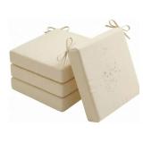 4 Beige Patio Cushions