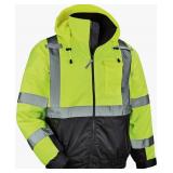 Hi-Vis Hooded Work Jacket