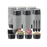 100 Halloween Cups & Spoons