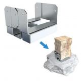 10 PCS Galvanized Post Bases