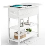 Yoobure End Table with Charging Station