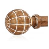 Wood Curtain Rod Set