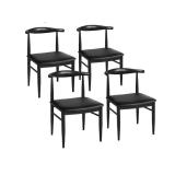 4 Black Dining Chairs