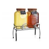 2 Glass Beverage Dispensers