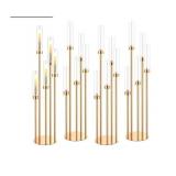 5 Gold Candle Holders