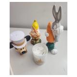Disney Figures and Candle