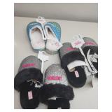 Justice Girls' Slippers Lot