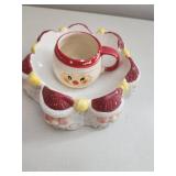 Santa-Themed Ceramic Set