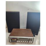 Vintage 8-Track Player with Speakers