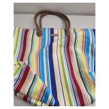 Longaberger Striped Tote Bag