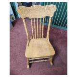 Carved Oak Rocking Chair