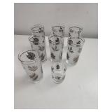 Seven Leaf-Pattern Glasses
