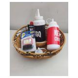 Wicker Basket with Assorted Items