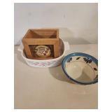 Ceramic Dishware and Wooden Decor