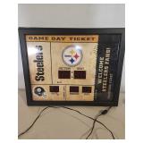 Steelers LED Wall Clock