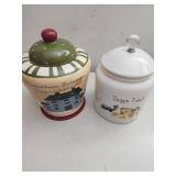 2 Ceramic Jars