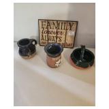 Three Assorted Ceramic Items