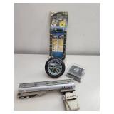 Toy Truck, Clock, and LED Strip