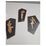 3 Israeli Wood Plaques
