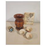 Ceramic Cups and Vase Set