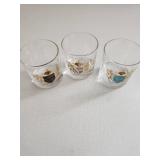 3 Crest Glasses