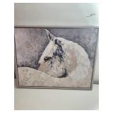 Framed Horse Painting