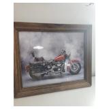 Framed Motorcycle Print
