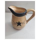 Ceramic Pitcher with Star Motif