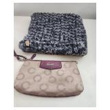 Coach Clutch with Scarf