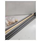 Metal Curtain Rods Set