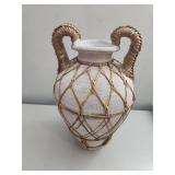 Ceramic Vase with Wicker